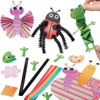 Baker Ross VC218 Kits d'origami animaux en zigzag Lot de 5, bricolages origami animaux en zigzag Baker Ross VC218 Kits d'origami animaux en zigzag Lot de 5, bricolages origami animaux en zigzag