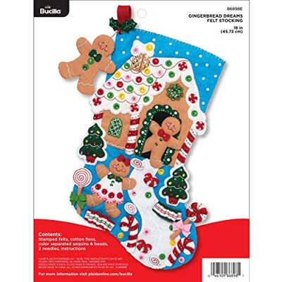 Bucilla KIT DE STOCKAGE FEUTRE GINGERBRD Bucilla KIT DE STOCKAGE FEUTRE GINGERBRD
