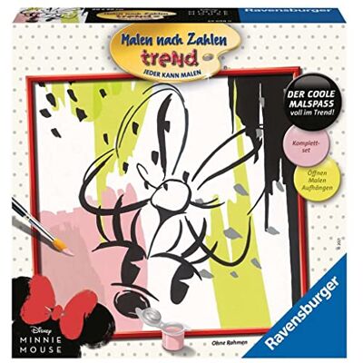 Ravensburger Peinture par numéros-29698-Modern Minnie-À partir de 12 Ans, 29698 Ravensburger Peinture par numéros-29698-Modern Minnie-À partir de 12 Ans, 29698