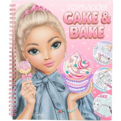 Depesche 13386 TOPModel Cake & Bake-Livre de coloriage avec Paillettes, avec 32 Pages pour créer des Motifs de modèles et de pâtisserie, y Compris 5 Feuilles d'autocollants, Mehrfarbig Depesche 13386 TOPModel Cake & Bake-Livre de coloriage avec Paillettes, avec 32 Pages pour créer des Motifs de modèles et de pâtisserie, y Compris 5 Feuilles d'autocollants, Mehrfarbig