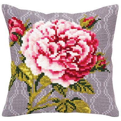 ART 5341 Coussin à broder au point de croix, en coton, multicolore, 40 x 40 cm ART 5341 Coussin à broder au point de croix, en coton, multicolore, 40 x 40 cm