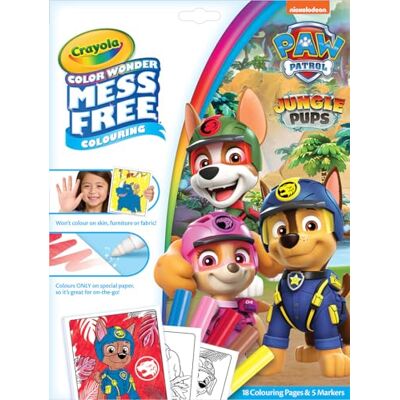 Crayola Color Wonder Livre de coloriage Paw Patrol sans désordre (comprend 18 pages de coloriage et 5 marqueurs Magic Color Wonder) Crayola Color Wonder Livre de coloriage Paw Patrol sans désordre (comprend 18 pages de coloriage et 5 marqueurs Magic Color Wonder)