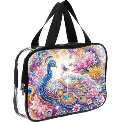 Generic Sac à main 5D à faire soi-même, peinture diamant, peinture diamant, trousse de maquillage avec fermeture éclair, sac à maquillage en strass en cristal, sac à cosmétiques, lot de diamants pour Generic Sac à main 5D à faire soi-même, peinture diamant, peinture diamant, trousse de maquillage avec fermeture éclair, sac à maquillage en strass en cristal, sac à cosmétiques, lot de diamants pour