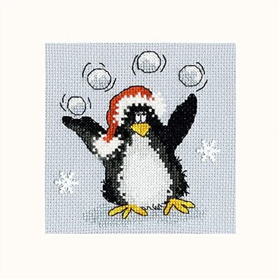 Bothy Threads Kit de broderie au point de croix Motif boules de neige Bothy Threads Kit de broderie au point de croix Motif boules de neige