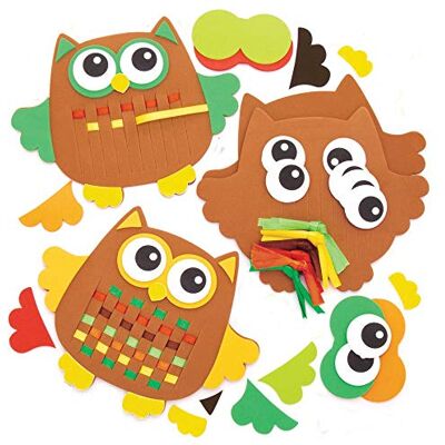 Baker Ross Kits de Hibou à Tisser (Paquet de 6) Loisirs créatifs pour Enfants Baker Ross Kits de Hibou à Tisser (Paquet de 6) Loisirs créatifs pour Enfants