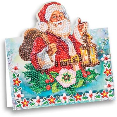 Ideen mit Herz Diamond Painting Carte de présentation 370 g/m² 16,3 cm x 16 cm avec enveloppe et outils Motif joyeux Noël Ideen mit Herz Diamond Painting Carte de présentation 370 g/m² 16,3 cm x 16 cm avec enveloppe et outils Motif joyeux Noël
