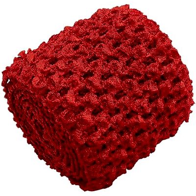 AERZETIX C67371 Bande élastique aspect crochet 1 mètre largeur 70 mm couleur rouge framboise en polyester AERZETIX C67371 Bande élastique aspect crochet 1 mètre largeur 70 mm couleur rouge framboise en polyester