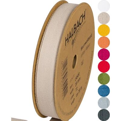 Halbach Seidenbänder 24500 Ruban en coton 20 mm x m Pour travaux manuels Vendu au mètre Ruban en tissu pour décorations Ruban tissé 100% coton Pour bricolage, artisanat, couture Couleur Halbach Seidenbänder 24500 Ruban en coton 20 mm x m Pour travaux manuels Vendu au mètre Ruban en tissu pour décorations Ruban tissé 100% coton Pour bricolage, artisanat, couture Couleur