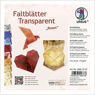 Ursus 38065507 Roses Feuilles pliantes Multicolore 115 g/m² Ursus 38065507 Roses Feuilles pliantes Multicolore 115 g/m²