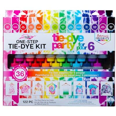 TULIP I Love To Create One-Step 18 Tie Dye Kit, Multicolore, 38,1 x 36,19 x 5,33 cm TULIP I Love To Create One-Step 18 Tie Dye Kit, Multicolore, 38,1 x 36,19 x 5,33 cm