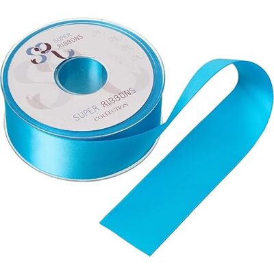 SUPER RIBBONS SR SUPER RUBBONS®™ Bobine complète de ruban de satin double face de 6 mm, 20 mètres sur bobine – Turquoise SUPER RIBBONS SR SUPER RUBBONS®™ Bobine complète de ruban de satin double face de 6 mm, 20 mètres sur bobine – Turquoise