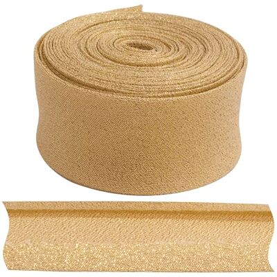AERZETIX C77486 Ruban en biais brillant plié pour coudre 4,5 m x 30 mm 65 % coton et 35 % polyester Couleur dorée AERZETIX C77486 Ruban en biais brillant plié pour coudre 4,5 m x 30 mm 65 % coton et 35 % polyester Couleur dorée