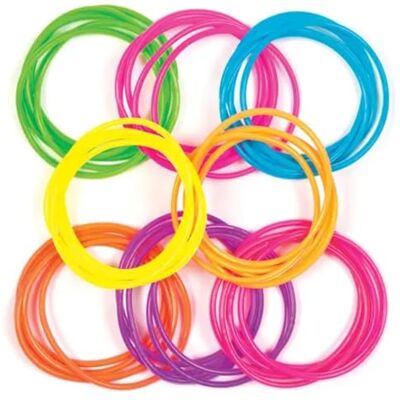 Baker Ross AV169 Lot de 40 Bracelets en Caoutchouc pour Enfants Cadeaux de Fête, Bracelets d'Amitié en Silicone, Petits Jouets de Poche Baker Ross AV169 Lot de 40 Bracelets en Caoutchouc pour Enfants Cadeaux de Fête, Bracelets d'Amitié en Silicone, Petits Jouets de Poche