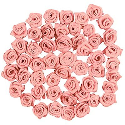 Ideen mit Herz Lot de 50 roses en satin Diamètre : 1,5 cm Roses décoratives en tissu Petites têtes de roses pour bricoler, coudre, décorer Applications florales, décoration de table, décoration de mariage (rose) Ideen mit Herz Lot de 50 roses en satin Diamètre : 1,5 cm Roses décoratives en tissu Petites têtes de roses pour bricoler, coudre, décorer Applications florales, décoration de table, décoration de mariage (rose)