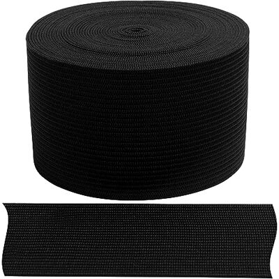 AERZETIX C67545 Élastique plat tressé de 5 mètres Largeur 45 mm Polyester + latex Couleur : noir AERZETIX C67545 Élastique plat tressé de 5 mètres Largeur 45 mm Polyester + latex Couleur : noir
