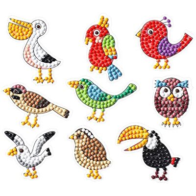 Pracht Creatives Hobby Diamond Painting Kit d'autocollants avec strass pour enfants à partir de 5 ans Pracht Creatives Hobby Diamond Painting Kit d'autocollants avec strass pour enfants à partir de 5 ans