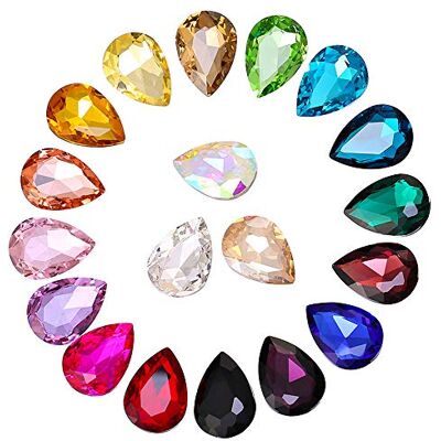 Gwolf Lot de 200 strass à coudre Pierres à paillettes pour bricolage Pierres en verre pour téléphone portable Couronne d'anniversaire Carte de vœux Bricolage Couleur aléatoire Gwolf Lot de 200 strass à coudre Pierres à paillettes pour bricolage Pierres en verre pour téléphone portable Couronne d'anniversaire Carte de vœux Bricolage Couleur aléatoire
