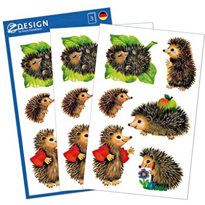 Avery 4306 Lot de 18 autocollants en papier pour enfants Motif hérisson (pour garçons, filles et adultes, cadeau d'invité, anniversaire d'enfant, petit cadeau, chasse au trésor, pour jouer, Avery 4306 Lot de 18 autocollants en papier pour enfants Motif hérisson (pour garçons, filles et adultes, cadeau d'invité, anniversaire d'enfant, petit cadeau, chasse au trésor, pour jouer,