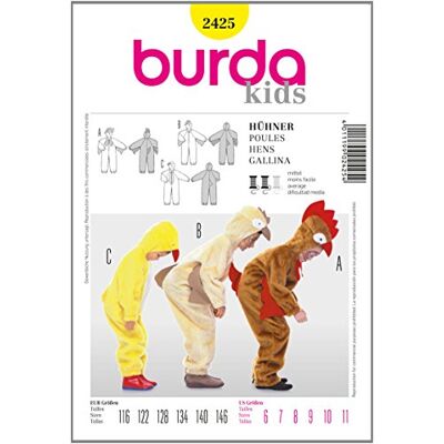 Modèle Burda 2425 - Costume enfant - Taille 116-146 Modèle Burda 2425 - Costume enfant - Taille 116-146