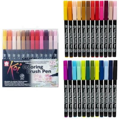 Marqueurs Sakura XBR-24 Multicolores - Marqueurs Marqueurs Sakura XBR-24 Multicolores - Marqueurs