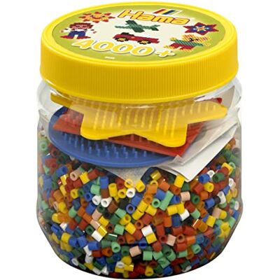Hama Perlen Lot de 2052 perles à repasser avec environ 4 000 perles midi colorées de diamètre 5 mm Mélange de couleurs et 3 plaques à crayons Amusement créatif pour petits et grands Hama Perlen Lot de 2052 perles à repasser avec environ 4 000 perles midi colorées de diamètre 5 mm Mélange de couleurs et 3 plaques à crayons Amusement créatif pour petits et grands