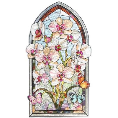 Ideen mit Herz Peinture Diamant Image de Fenêtre Aspect Verre Art Décoration & Bricolage Matériau : PET (Orchidées Blanches) Ideen mit Herz Peinture Diamant Image de Fenêtre Aspect Verre Art Décoration & Bricolage Matériau : PET (Orchidées Blanches)