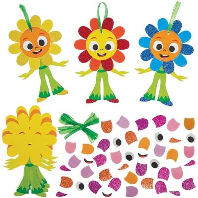 Baker Ross FN561 Kits de décoration Petal Pals Mix & Match Lot de 6, kits de décoration en mousse pour les loisirs créatifs des enfants Baker Ross FN561 Kits de décoration Petal Pals Mix & Match Lot de 6, kits de décoration en mousse pour les loisirs créatifs des enfants