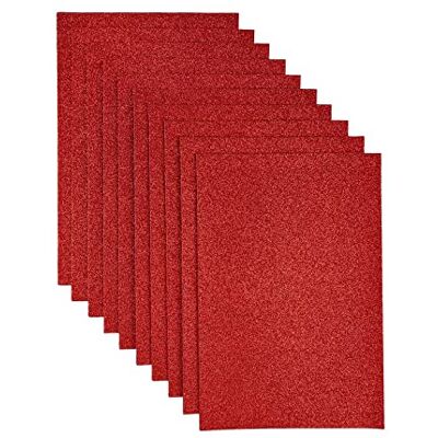 Jtnohx Lot de 10 tissus en feutre à paillettes pour artisanat 20 x 30 cm Feutre à paillettes Carré pour fête, projet, vacances, festival (rouge) Jtnohx Lot de 10 tissus en feutre à paillettes pour artisanat 20 x 30 cm Feutre à paillettes Carré pour fête, projet, vacances, festival (rouge)