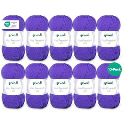 Gründl Lisa Premium Uni Fil - Tricot et Crochet - Type de Fil Gründl Lisa Premium Uni Fil - Tricot et Crochet - Type de Fil