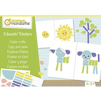 Avenue Mandarine Boite créative Educativ'Stickers copier coller KC103C Avenue Mandarine Boite créative Educativ'Stickers copier coller KC103C