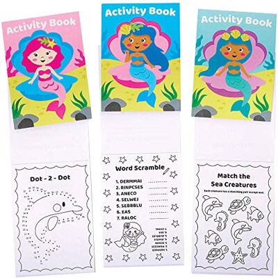 Baker Ross Livre d'Activités thème Sirene Lot de 12, Activites Manuelles pour Enfants (FC954) Baker Ross Livre d'Activités thème Sirene Lot de 12, Activites Manuelles pour Enfants (FC954)