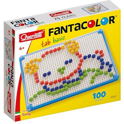Quercetti 2122 FantaColor Basic D.10, Loisir Créatif Jeu de Mosaïque Quercetti 2122 FantaColor Basic D.10, Loisir Créatif Jeu de Mosaïque
