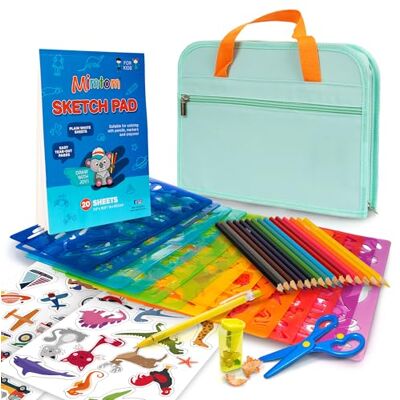 Mimtom Kit de Pochoirs à Dessiner pour Enfants Kit de 51 Pochoirs Arts Plastiques avec plus de 240 Formes Inspirantes pour Libérer la Créativité de Votre Enfant Jouet Éducatif à Partir de 4 Ans Mimtom Kit de Pochoirs à Dessiner pour Enfants Kit de 51 Pochoirs Arts Plastiques avec plus de 240 Formes Inspirantes pour Libérer la Créativité de Votre Enfant Jouet Éducatif à Partir de 4 Ans
