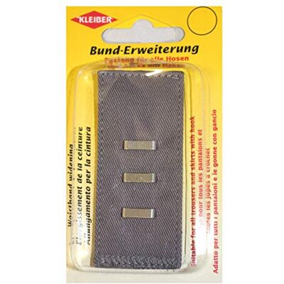 Kleiber 2.5-5 cm Rallonges Ceinture Crochet et Barre, Gris Kleiber 2.5-5 cm Rallonges Ceinture Crochet et Barre, Gris