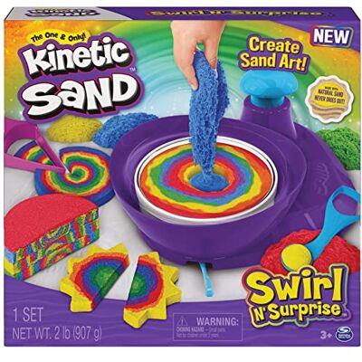 Kinetic Sand Sable Magique Coffret Swirl N Surprise 907 G + 4 Outils Créez Différentes Formes Hypnotisantes avec Ce Sable Magique Et Coloré comme De La Pâte A Modeler Jouet Enfant 3 Ans Et + Kinetic Sand Sable Magique Coffret Swirl N Surprise 907 G + 4 Outils Créez Différentes Formes Hypnotisantes avec Ce Sable Magique Et Coloré comme De La Pâte A Modeler Jouet Enfant 3 Ans Et +