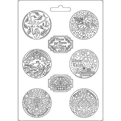 Stamperia Soft Maxi Mould Fairy Moule Souple A4-Fée, Multicolore, 21x29,7 cm Stamperia Soft Maxi Mould Fairy Moule Souple A4-Fée, Multicolore, 21x29,7 cm