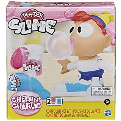 Play-Doh Slime, Charlie pour Faire des Bulles de pâte à Modeler gluante, Jouet pour Enfants, 2 Pots de pâte Slime Play-Doh Slime, Charlie pour Faire des Bulles de pâte à Modeler gluante, Jouet pour Enfants, 2 Pots de pâte Slime