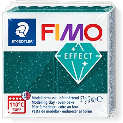 Staedtler Pâte à modeler polymère durcissant au four FIMO Effect 8010-562 Vert galaxie (57 g) Staedtler Pâte à modeler polymère durcissant au four FIMO Effect 8010-562 Vert galaxie (57 g)