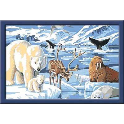 Ravensburger CreArt 28909 Arctic Animals Peinture par numéro pour enfants de 11 ans et plus, ensemble de peinture avec cadre, pinceau et peintures acryliques, cadeau pour filles et garçons Ravensburger CreArt 28909 Arctic Animals Peinture par numéro pour enfants de 11 ans et plus, ensemble de peinture avec cadre, pinceau et peintures acryliques, cadeau pour filles et garçons