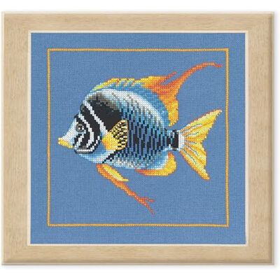 Lanarte Point De Croix Compté Tableau Kit Complet DIY Broderie Motif POISSON ZÈBRE DE FEU Patron Adulte Art Creatif Decoration Salon Activité Manuelle Cadeauca. 21 x 20 cm Counted Cross Stitch Lanarte Point De Croix Compté Tableau Kit Complet DIY Broderie Motif POISSON ZÈBRE DE FEU Patron Adulte Art Creatif Decoration Salon Activité Manuelle Cadeauca. 21 x 20 cm Counted Cross Stitch