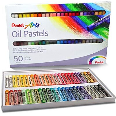 Pentel PHN Pastels à l'huile Boîte de 50 couleurs Pentel PHN Pastels à l'huile Boîte de 50 couleurs