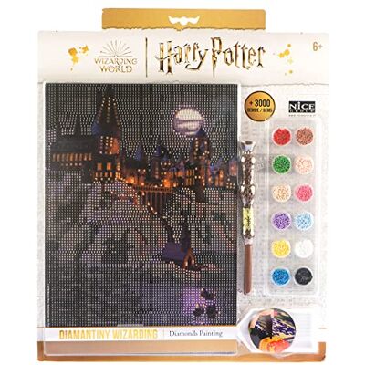 DIAMANTINY Harry Potter Landscape Boats To Poudlard Kit de création de mosaïque, activités Crystal Art Diamond Painting, 1 tableau A4 DIAMANTINY Harry Potter Landscape Boats To Poudlard Kit de création de mosaïque, activités Crystal Art Diamond Painting, 1 tableau A4