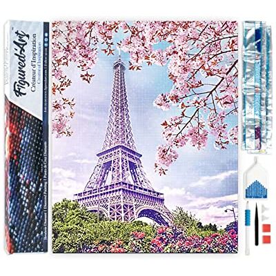 Figured’Art Diamond Painting Broderie Diamant 40x50cm Toile Entière Roulée avec Strass Perles Carrés Tour Eiffel au Printemps Kit Complet 5D DIY Activité Manuelle Loisirs Créatifs Adultes Figured’Art Diamond Painting Broderie Diamant 40x50cm Toile Entière Roulée avec Strass Perles Carrés Tour Eiffel au Printemps Kit Complet 5D DIY Activité Manuelle Loisirs Créatifs Adultes