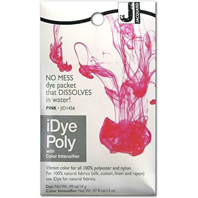 Jacquard Teinture iDye Fabric Dye 14 grammes Noir, Rose, by The Yard Jacquard Teinture iDye Fabric Dye 14 grammes Noir, Rose, by The Yard