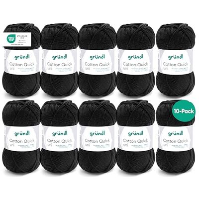Gründl Cotton Quick Uni Fil - 125m, 50g, Eco-Tex Gründl Cotton Quick Uni Fil - 125m, 50g, Eco-Tex
