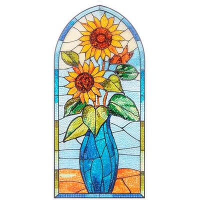 Ideen mit Herz Peinture diamant image de fenêtre Aspect verre Art Décoration et bricolage Matériau : PET (tournesol) Ideen mit Herz Peinture diamant image de fenêtre Aspect verre Art Décoration et bricolage Matériau : PET (tournesol)