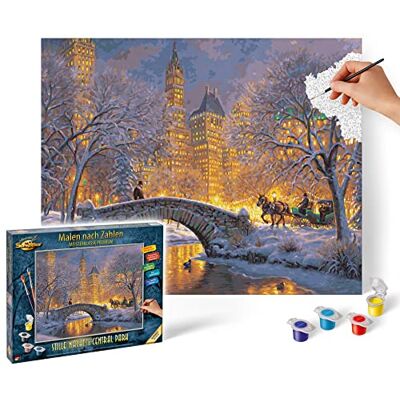 Schipper 609130874 Peinture par numéros Nuit silencieuse dans Central Park Images de peinture pour adultes Pinceaux et peintures acryliques 40 x 50 cm Schipper 609130874 Peinture par numéros Nuit silencieuse dans Central Park Images de peinture pour adultes Pinceaux et peintures acryliques 40 x 50 cm