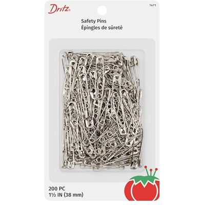 Dritz Lot de 200 épingles à nourrice Argenté Taille 2 Dritz Lot de 200 épingles à nourrice Argenté Taille 2