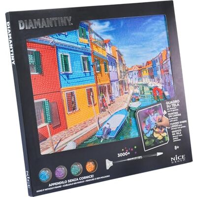 Diamantiny Quadro Burano - Art en cristal - Kit de bricolage Diamantiny Quadro Burano - Art en cristal - Kit de bricolage