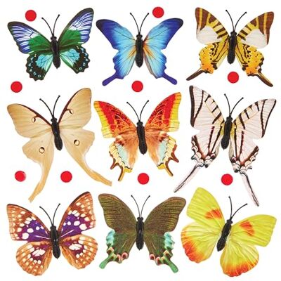 Baker Ross FX961 Papillons 3D autocollants paquet de 30, papillons décoratifs pour l'artisanat Baker Ross FX961 Papillons 3D autocollants paquet de 30, papillons décoratifs pour l'artisanat